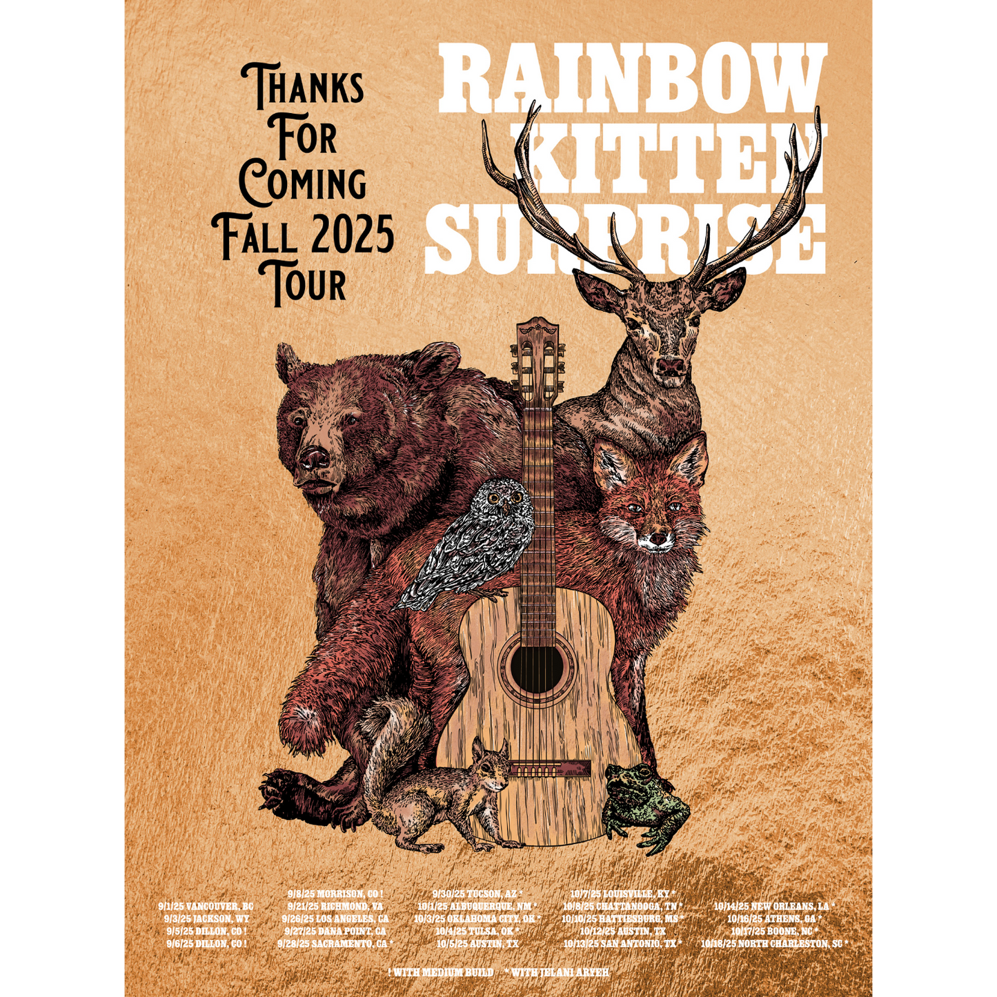 Thanks For Coming 2025 Tour Foil Poster (Fall)