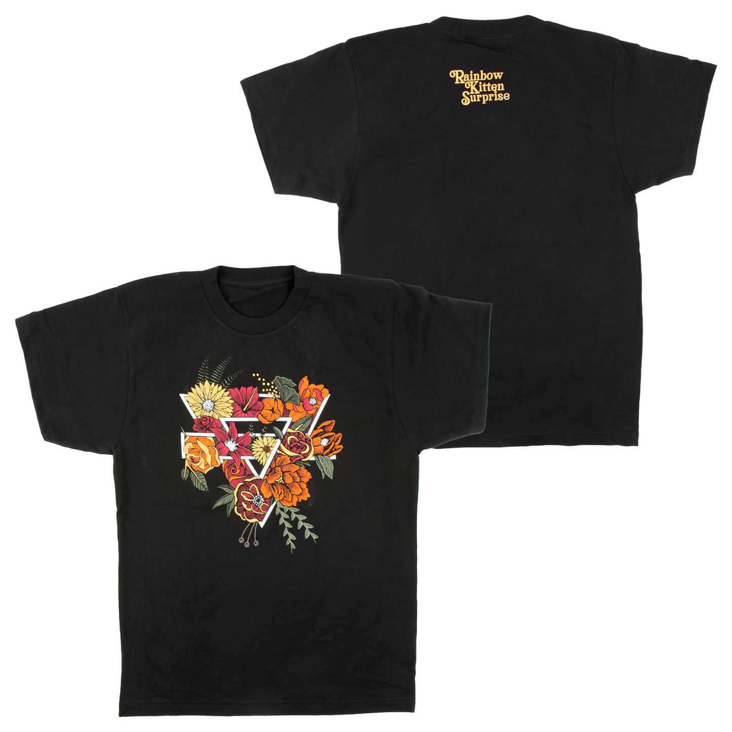 Black Floral Tee