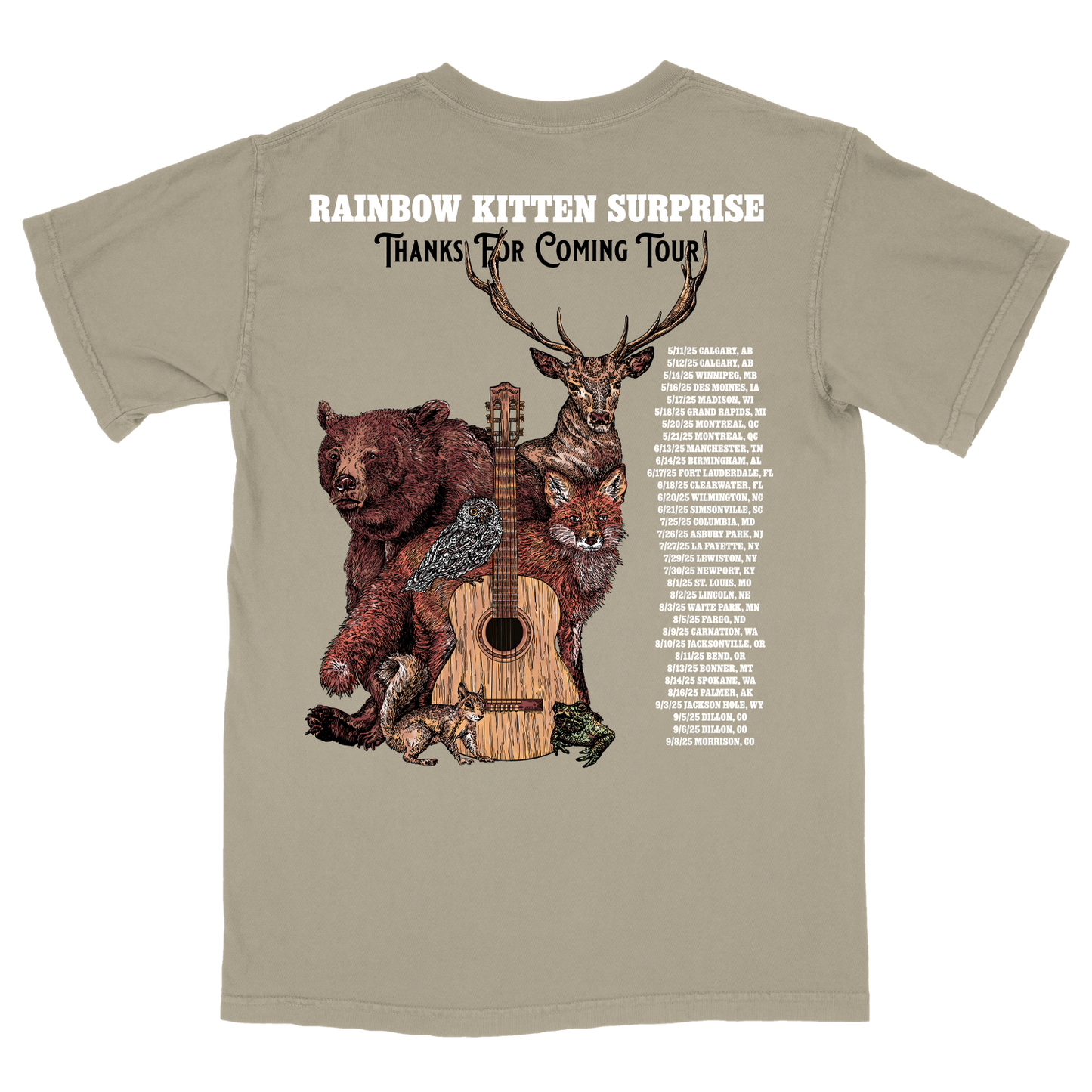 Thanks For Coming 2025 Tour Tee (Spring - Summer)