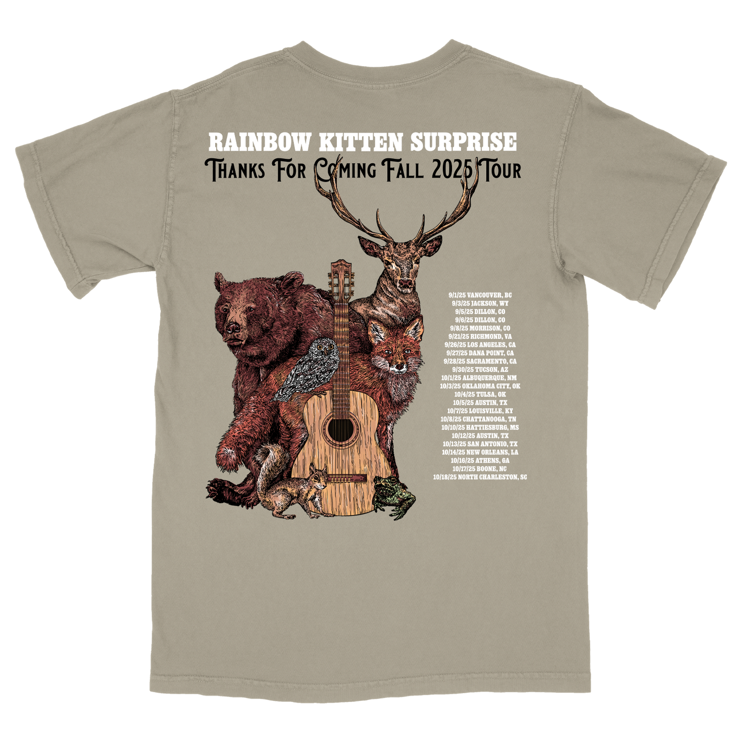 Thanks For Coming Fall 2025 Tour Tee (Summer - Fall)