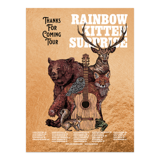 Thanks For Coming 2025 Tour Foil Poster (Spring - Summer)