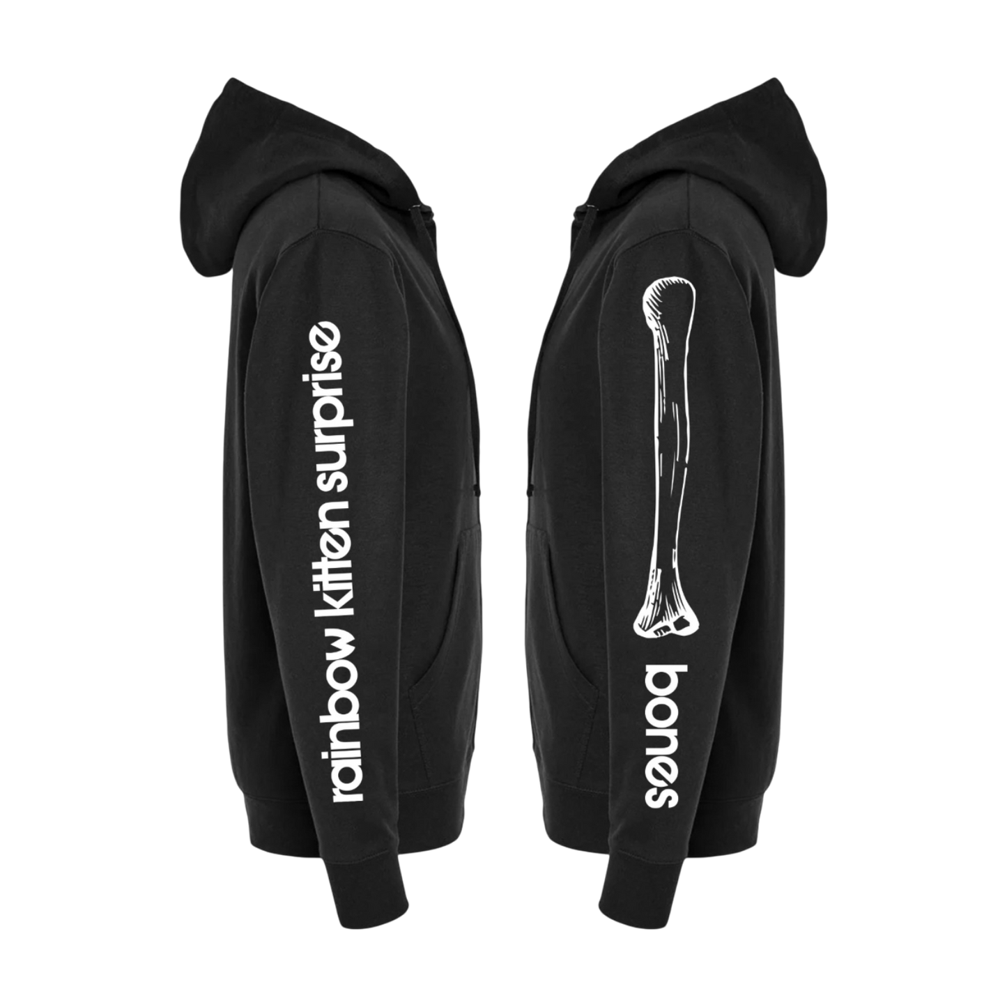 bones Zip Up Hoodie