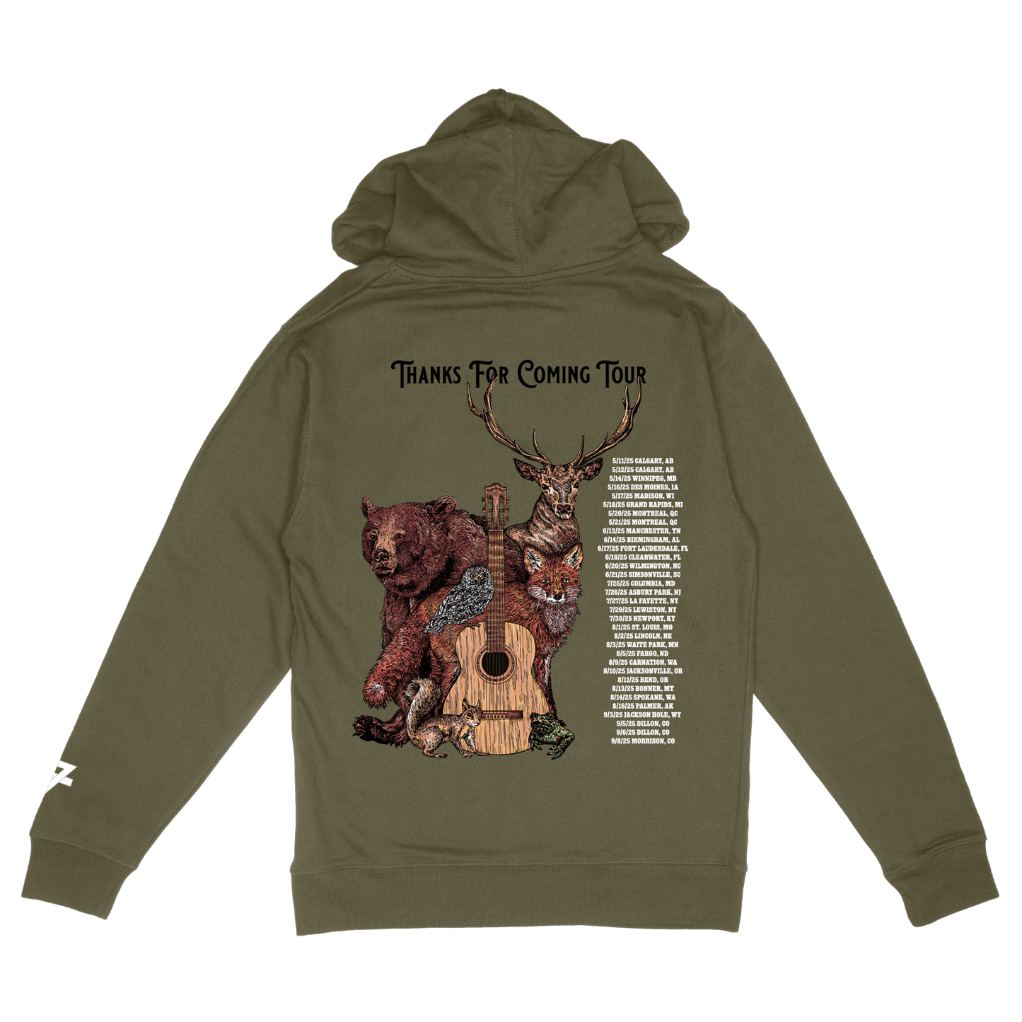 Thanks For Coming 2025 Tour Hoodie (Spring - Summer)